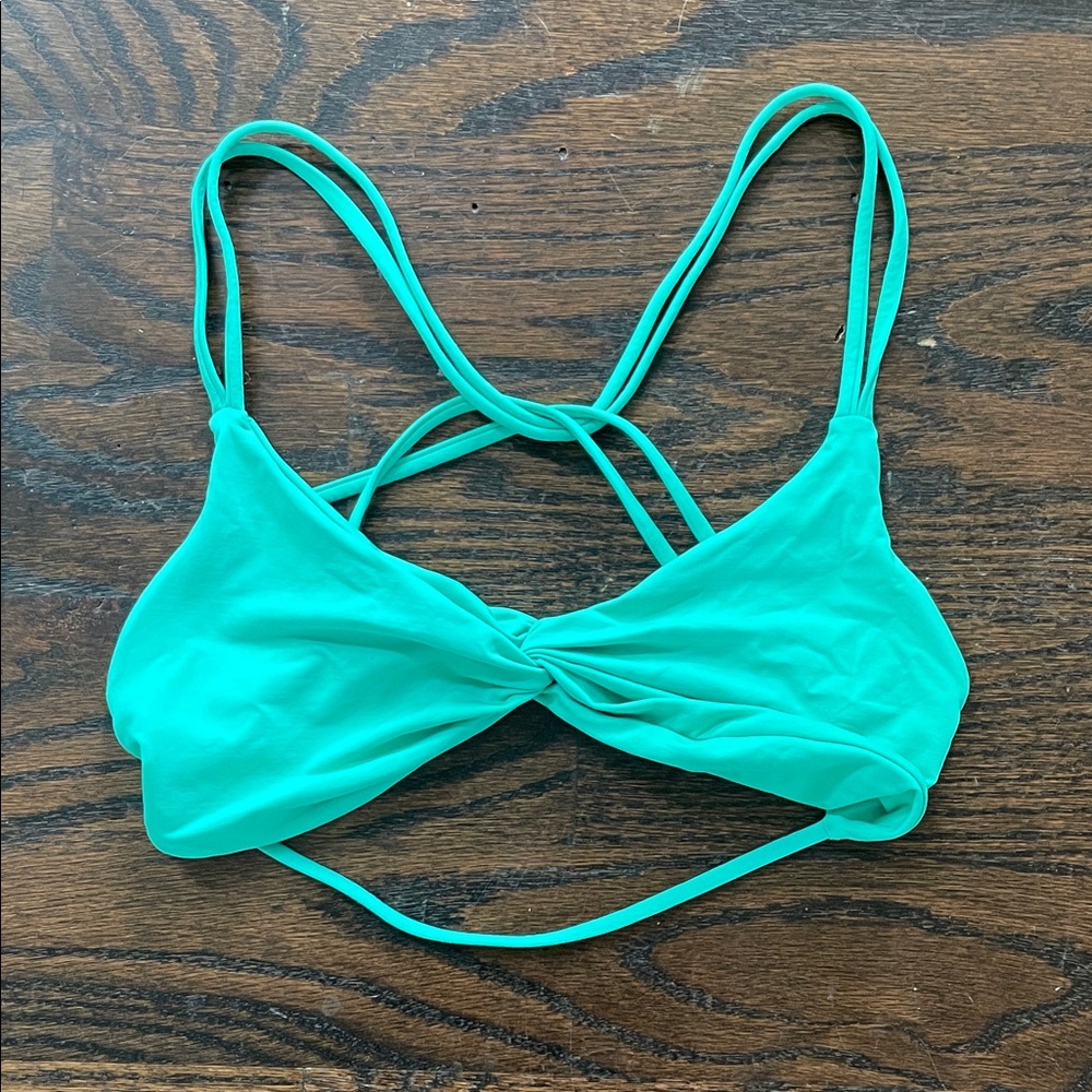 L*space Hartley Top - Maldives (M) Aqua Twist Front Bikini Top